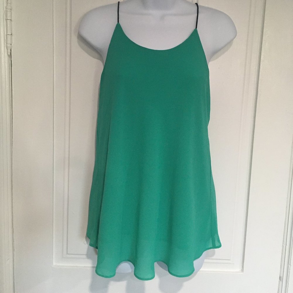 NWOT Naked Zebra Kelly Green Tank Size S